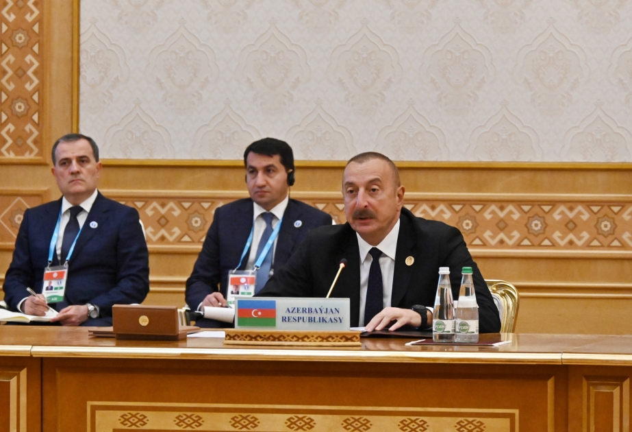 Prezident: Azərbaycan Vətən müharibəsində Qələbədən sonra beynəlxalq nəqliyyat əlaqələrinin inkişafı üzrə genişmiqyaslı işlər görməyə başlayıb