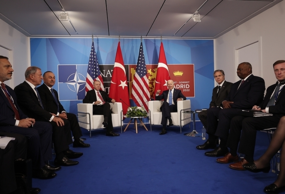 Turkish, US president meet at NATO summit in Madrid