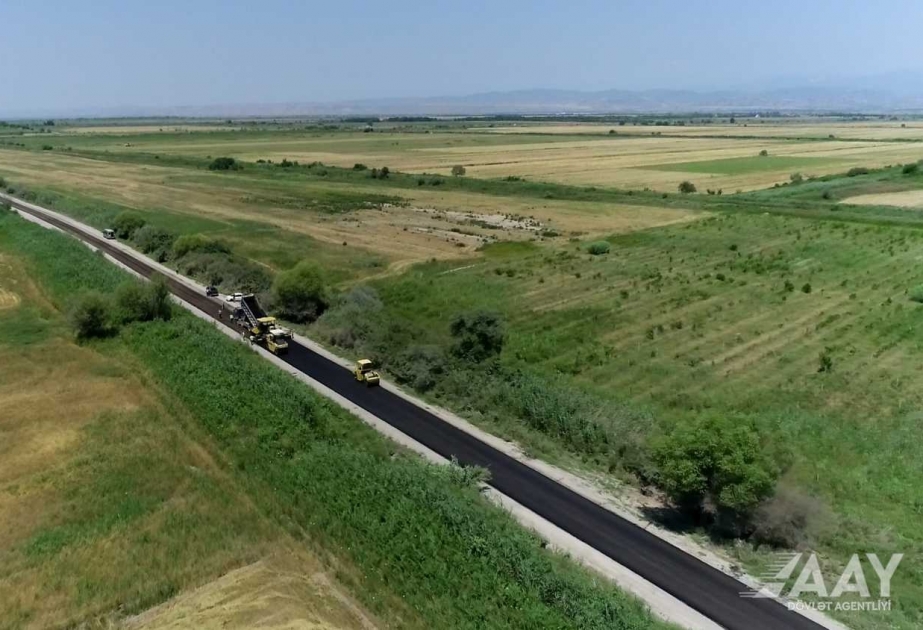 Kürdəmirdə 13 kilometrlik avtomobil yolu yenidən qurulur VİDEO