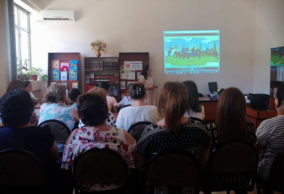 В библиотеке отмечено 190-летие со дня рождения Хуршидбану Натаван