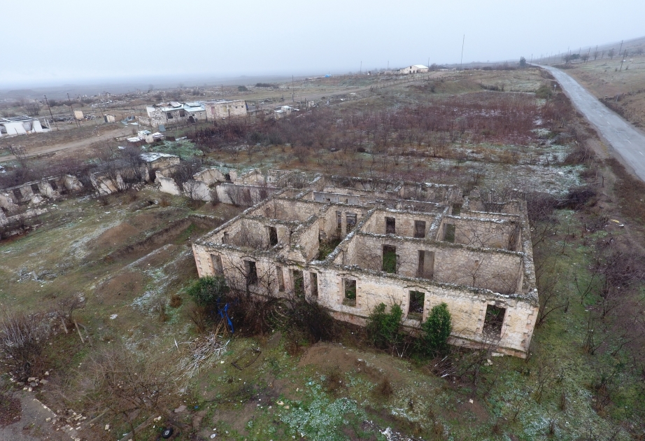 Dorf Boyahmadli im Rayon Agdam