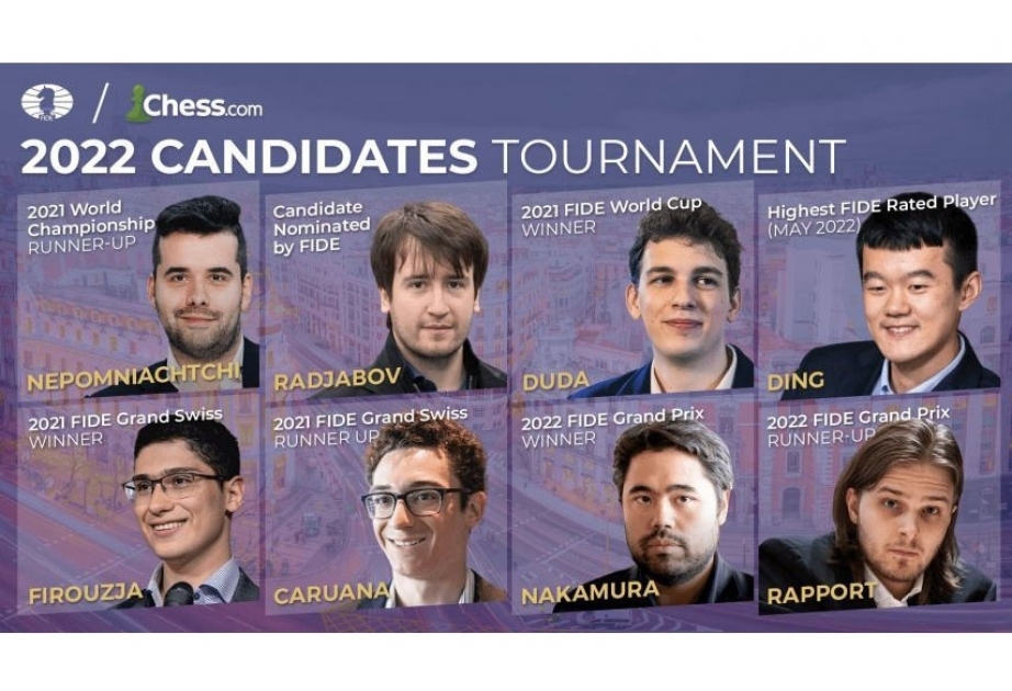 Teymur Rajabov empata con Fabiano Caruana en el Torneo de Candidatos de la FIDE 2022