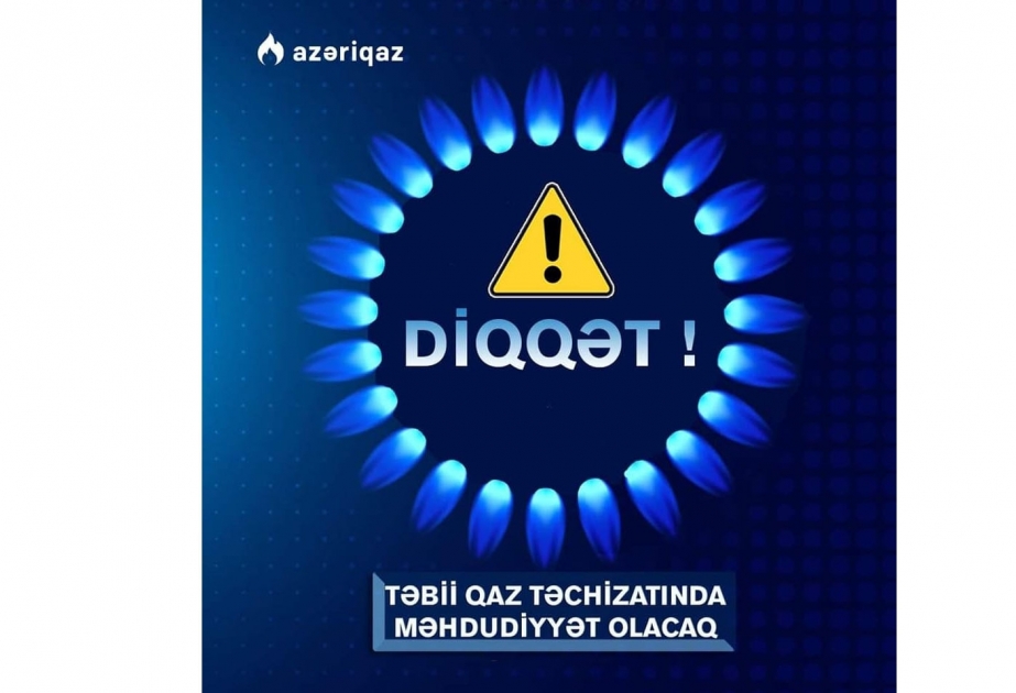 Dörd rayonun qaz təchizatında fasilə yaranacaq