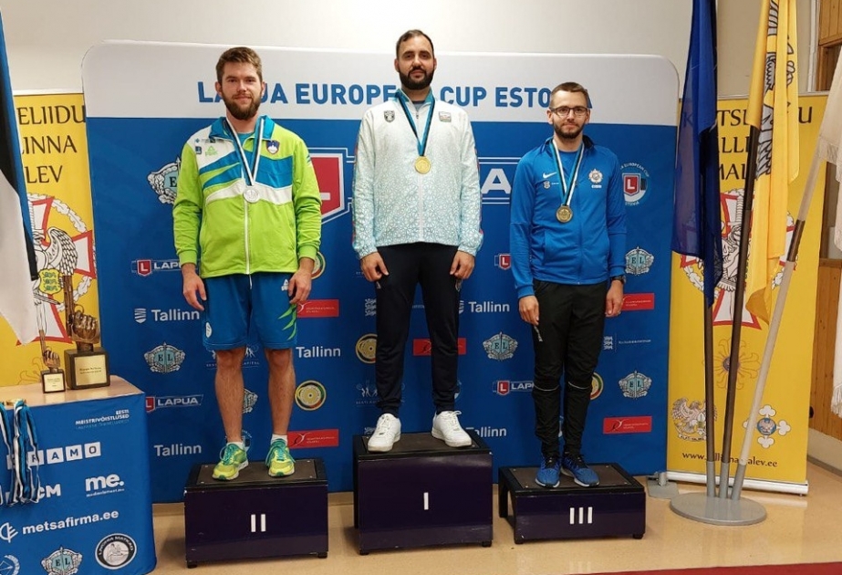 Atıcımız Ruslan Lunyov vətənə qızıl medalla dönüb