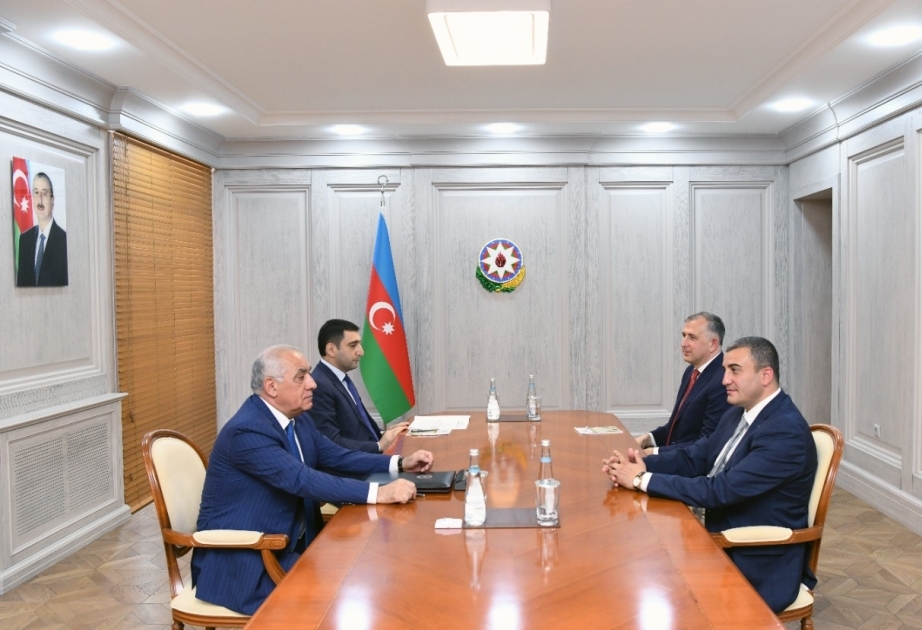 Premierminister Asadov trifft Gouverneur der Region Kwemo Kartli in Georgien