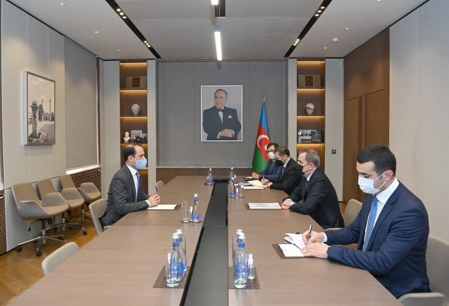 وزير الخارجية يلتقي السفير السويدي بمناسبة انتهاء مدة نشاطه الدبلوماسي في أذربيجان