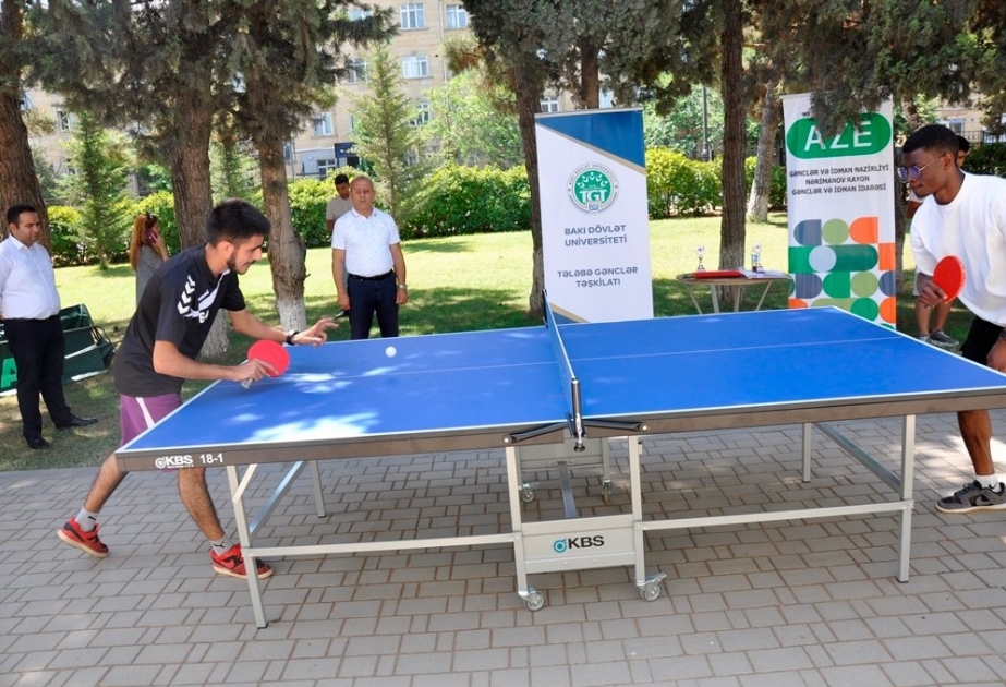 “Şuşa İli” çərçivəsində tələbələr arasında stolüstü tennis üzrə açıq turnir keçirilib