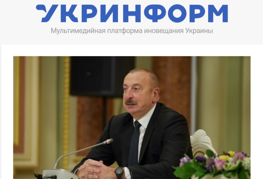 Ukrayna KİV-ləri Prezident İlham Əliyevin müşavirədəki çıxışına geniş yer verib