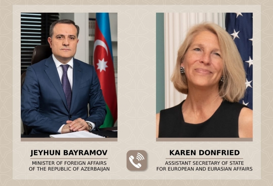 El canciller azerbaiyano y la subsecretaria de Estado de EE.UU. mantienen una conversación telefónica