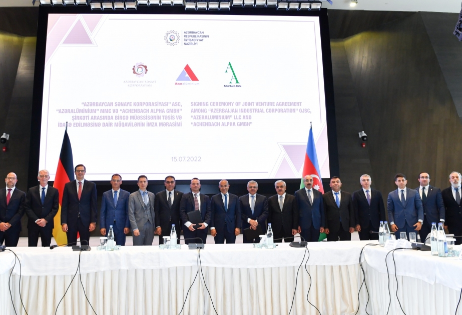 Azərbaycan və Almaniya alüminium istehsalı üzrə birgə müəssisə yaradır