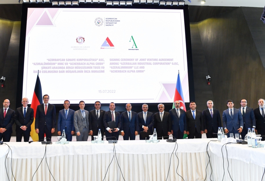 Azerbaijan, Germany to establish joint venture for production of aluminum products