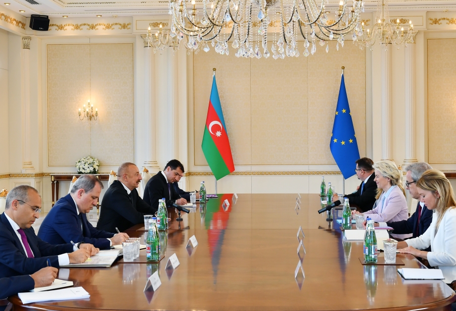 President Ilham Aliyev, President of European Commission held expanded meeting VIDEO