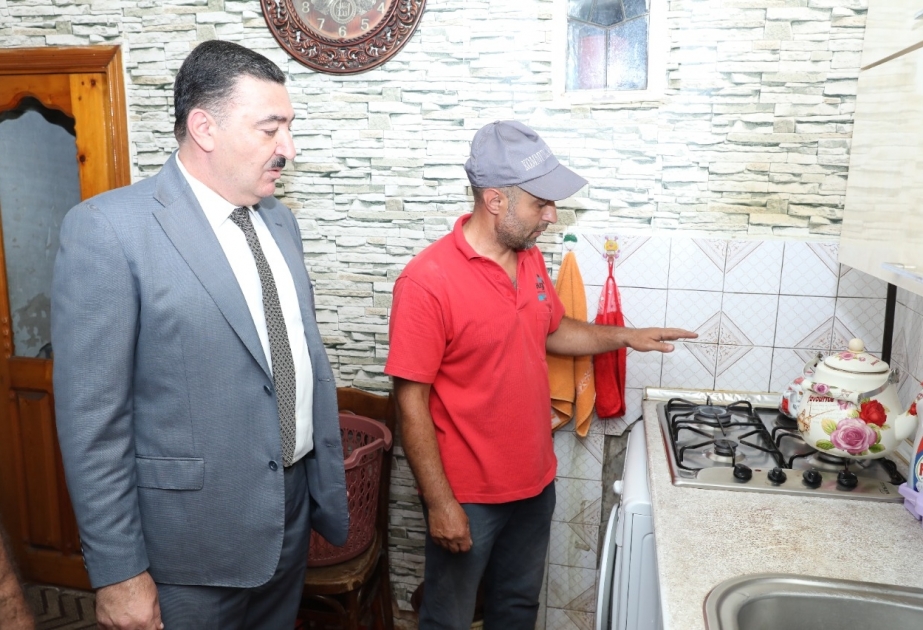 Paytaxtın Nərimanov rayonunda sakinlərin qaz təchizatı ilə bağlı müraciətləri dinlənilib