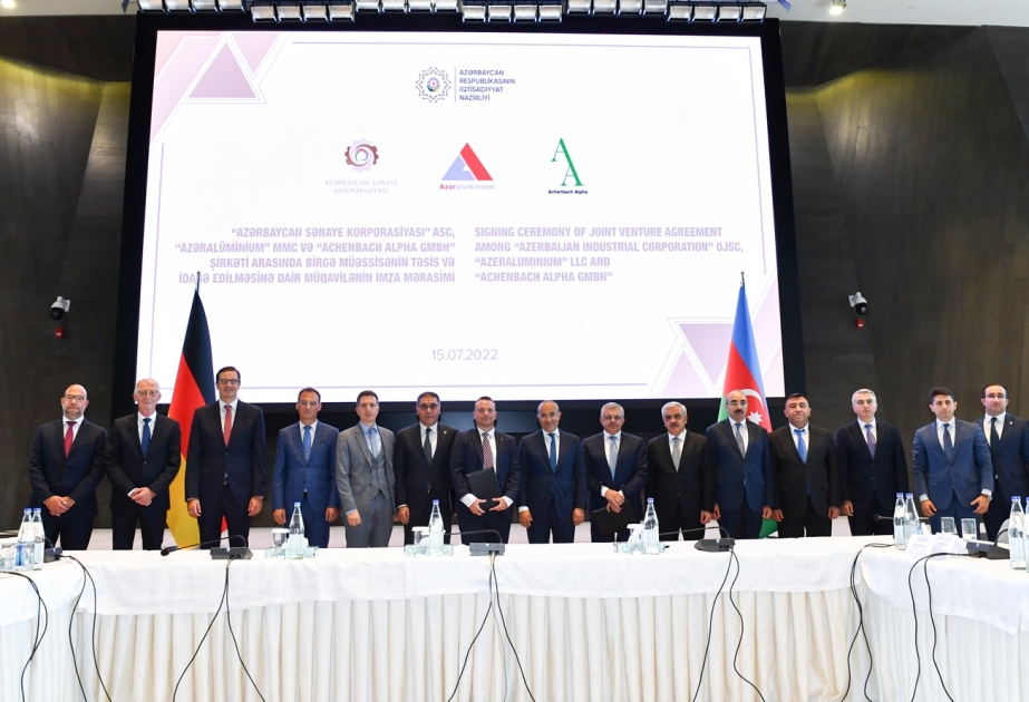 Alüminium məhsulları istehsalı müəssisəsinin yaradılmasına dair müqavilə imzalanıb