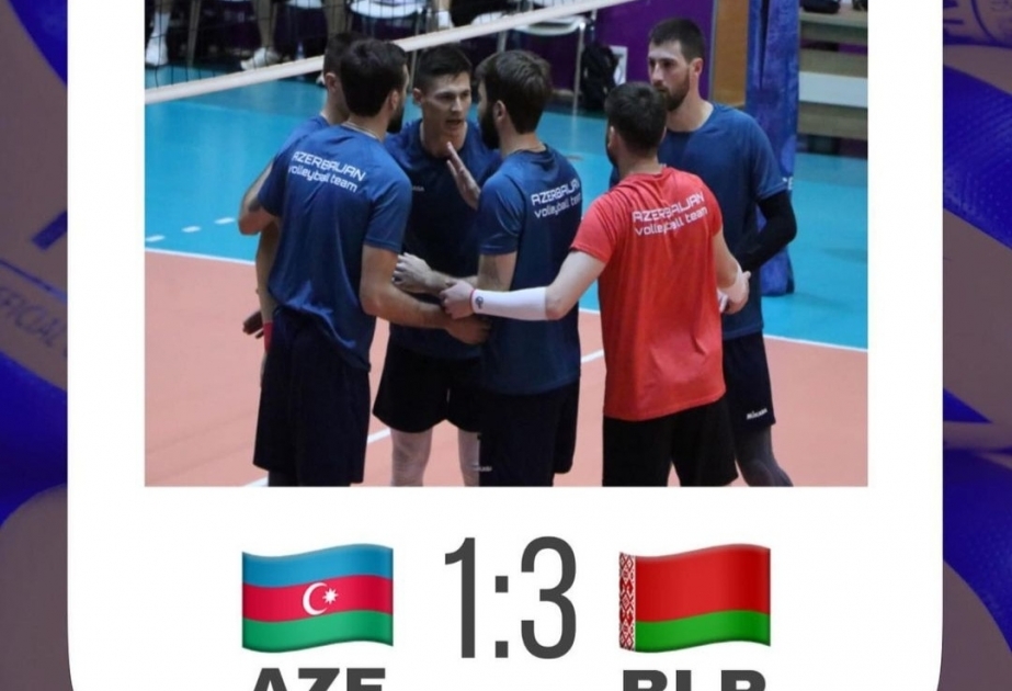 Kişi voleybolçulardan ibarət Azərbaycan millisi yoxlama oyununda Belarus yığmasına məğlub olub