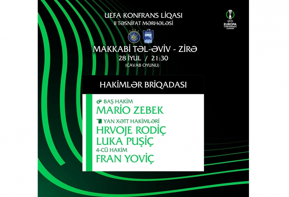 İsrailin “Makkabi” komandası Bakının “Zirə” klubu ilə oyunlar üçün iştirak ərizəsini UEFA-ya təqdim edib