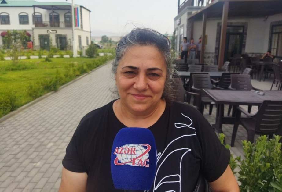 Мина Мирзоева: Не могу поверить, что наше село восстановлено в столь кратчайшие сроки ВИДЕО