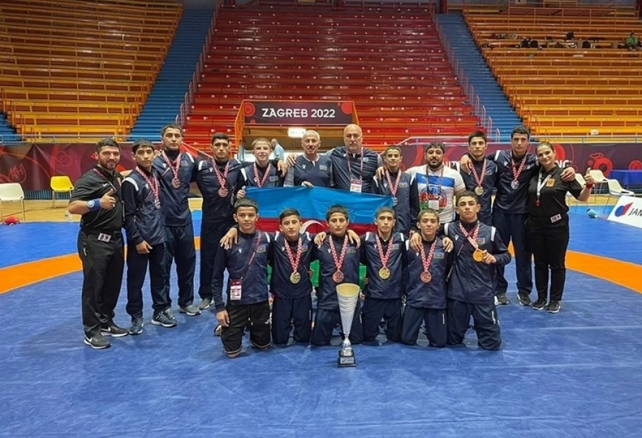 Azerbaijani Greco-Roman wrestling team top medal table at European Championships