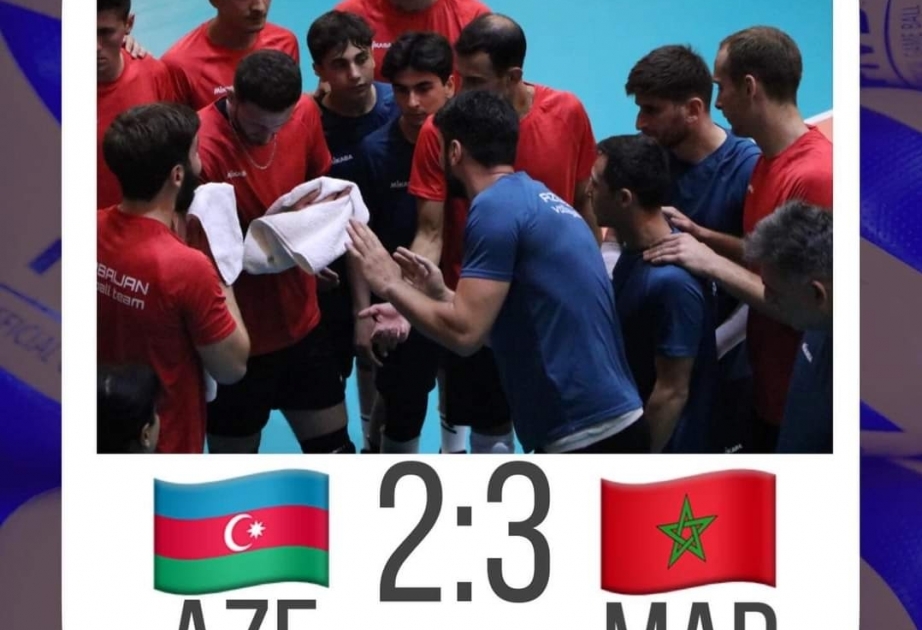 منتخب أذربيجان للكرة الطائرة للذكور يخسر أمام نظيره المغربي وديا