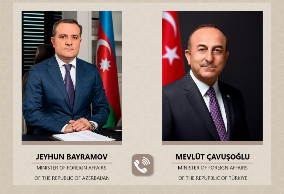 مكالمة هاتفية بين وزيري الخارجية الأذربيجاني والتركي