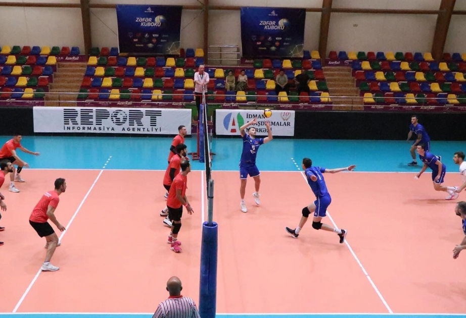 Kişi voleybolçulardan ibarət Azərbaycan millisi yoxlama oyununda Belarus yığmasına qalib gəlib