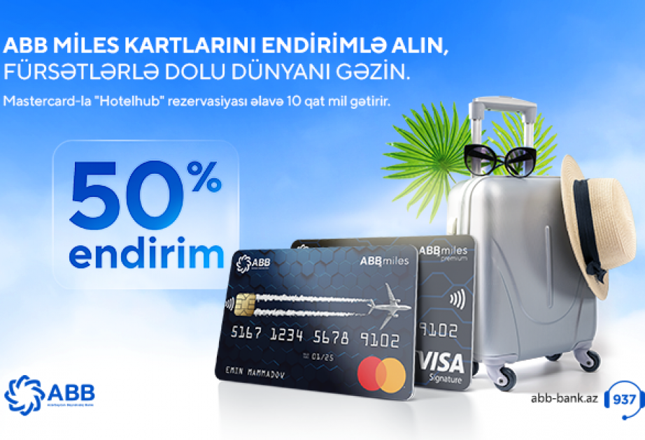 ®  “ABB Miles” kartlarında böyük endirim və onqat mil