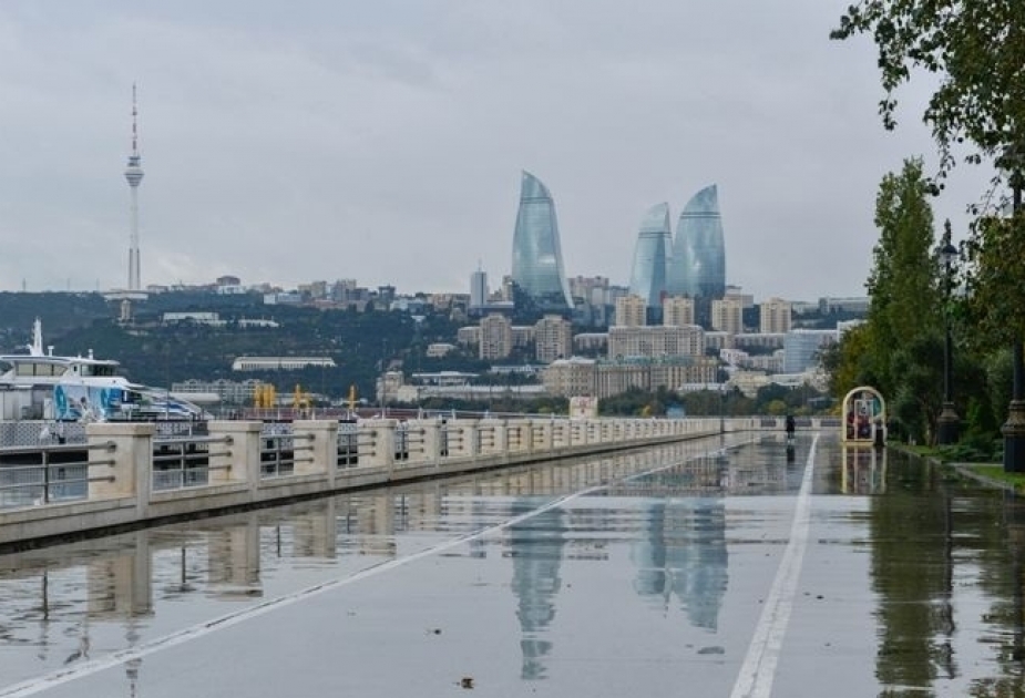 Завтра в Баку и на Абшеронском полуострове временами ожидаются дожди