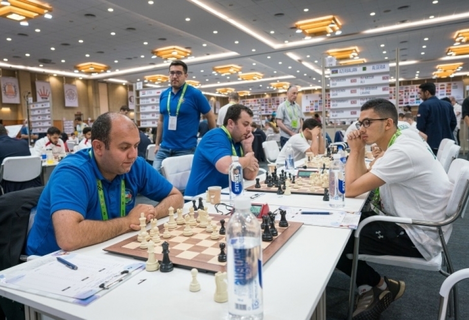 منتخب أذربيجان يخوض اليوم نضالا في الجولة الثانية في أولمبياد الشطرنج العالمي الـ44 بعد التغلب الساحق على الجزائر والإمارات