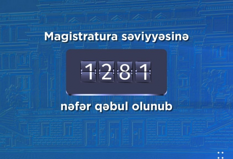 AzTU-nun magistraturasına1281 nəfər qəbul olunub
