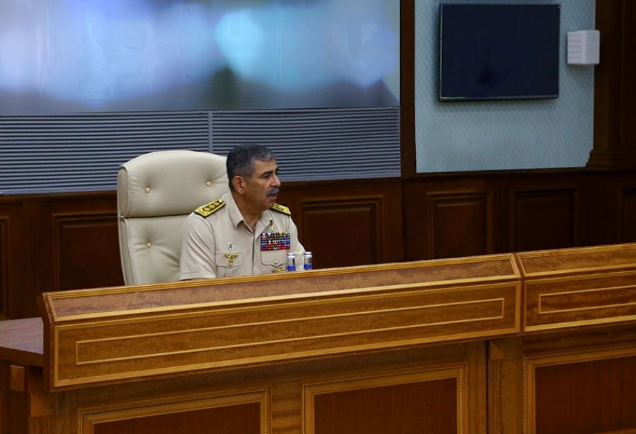 Azerbaijan’s Defense Ministry hosts official meeting