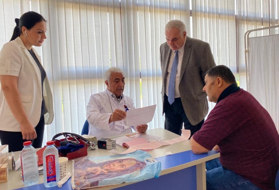 Zaqatalada Vətən müharibəsi şəhidlərinin ailə üzvləri və qazilər üçün tibbi aksiya keçirilib