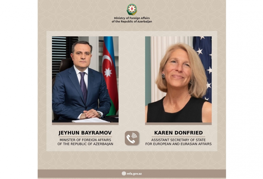 Canciller de Azerbaiyán y la subsecretaria de Estado de EE.UU. discuten la situación regional