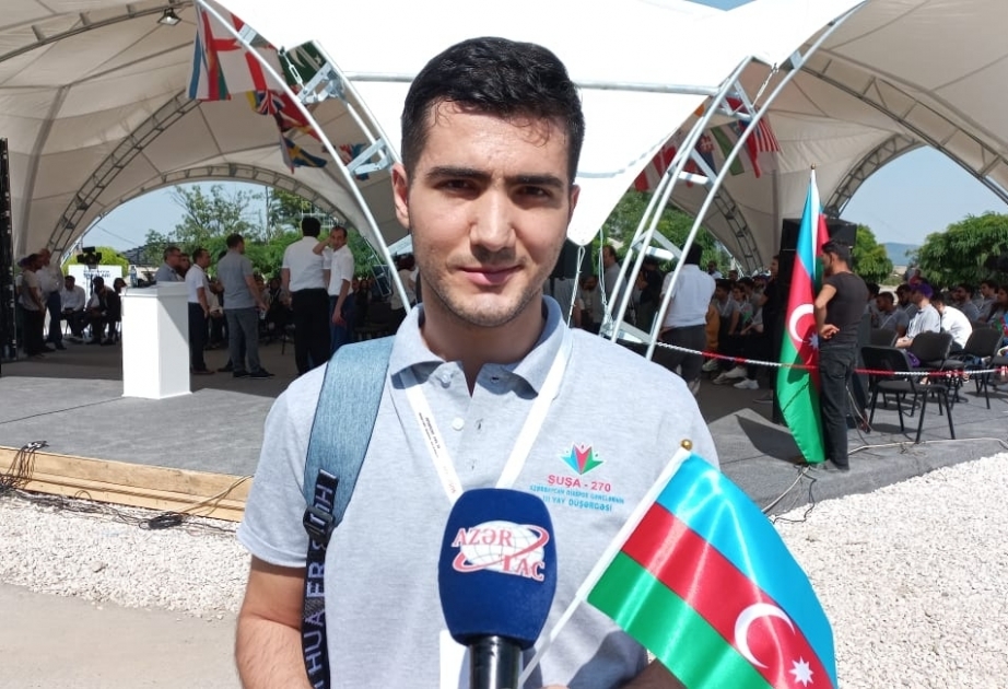 Участник III летнего лагеря диаспорской молодежи: Мечтал приехать в Шушу, освобожденную после славной Победы Азербайджанской армии