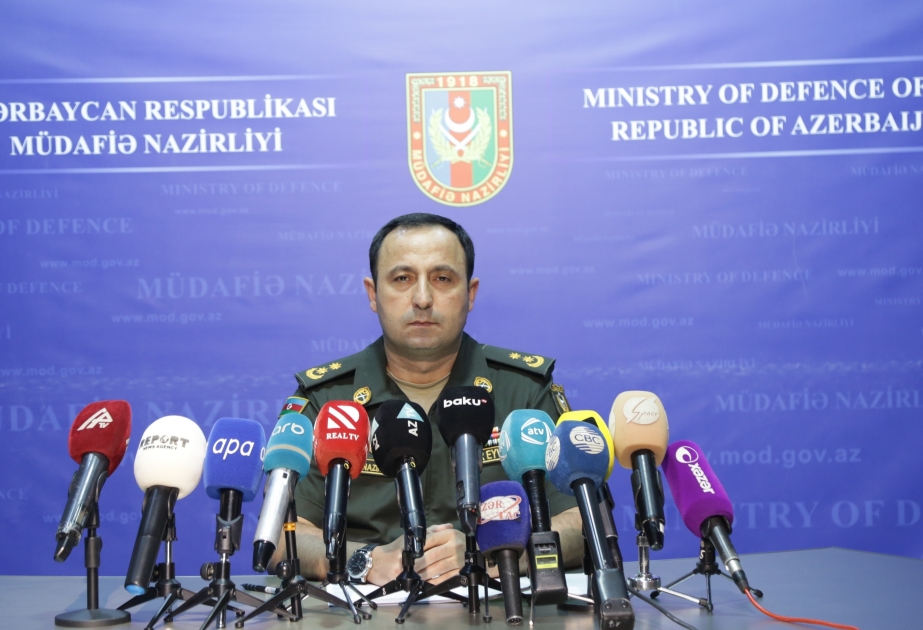 Ministerio de Defensa de Azerbaiyán celebra una rueda de prensa sobre la operación 