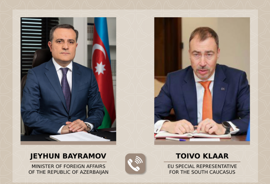 Entretien téléphonique entre le chef de la diplomatie azerbaïdjanaise et le représentant spécial de l'UE pour le Caucase du Sud