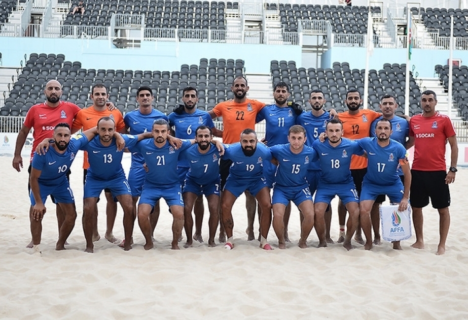 Сборная Азербайджана по пляжному футболу обыграла команду Саудовской Аравии