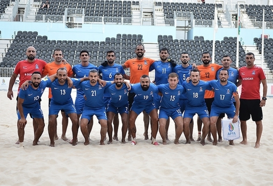 Сборная Азербайджана по пляжному футболу вновь победила команду Саудовской Аравии