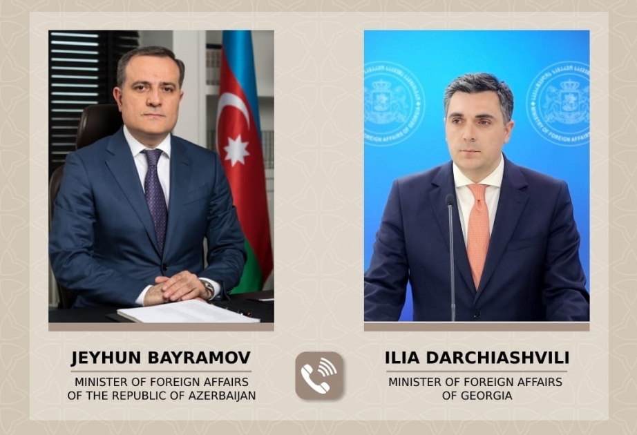 Состоялся разговор по телефону между Джейхуном Байрамовым и его грузинским коллегой