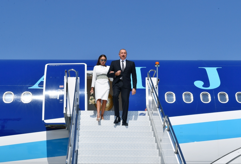 President Ilham Aliyev arrived in Turkiye for working visit VIDEO