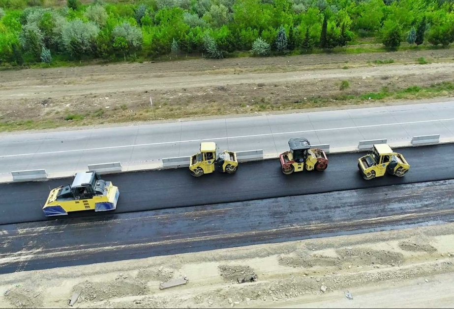 M1 magistral yolunda yenidənqurma işləri sürətlə davam etdirilir