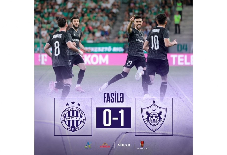“Qarabağ” komandası “Ferentsvaroş” ilə matçda birinci hissədən sonra hesabda öndədir