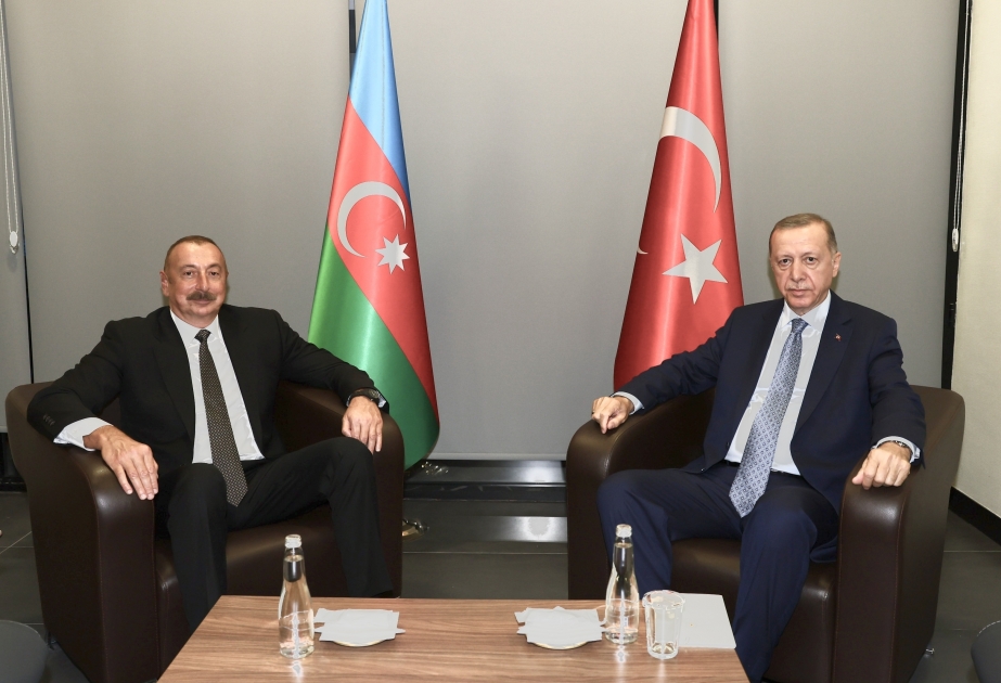 Präsident Ilham Aliyev und Präsident Recep Tayyip Erdogan treffen sich in Konya VIDEO