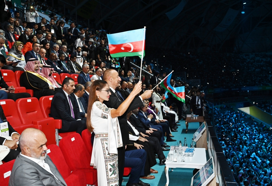 Konya hosted solemn opening ceremony of 5th Islamic Solidarity Games  President of Azerbaijan Ilham Aliyev and First Lady Mehriban Aliyeva attended the ceremony VIDEO