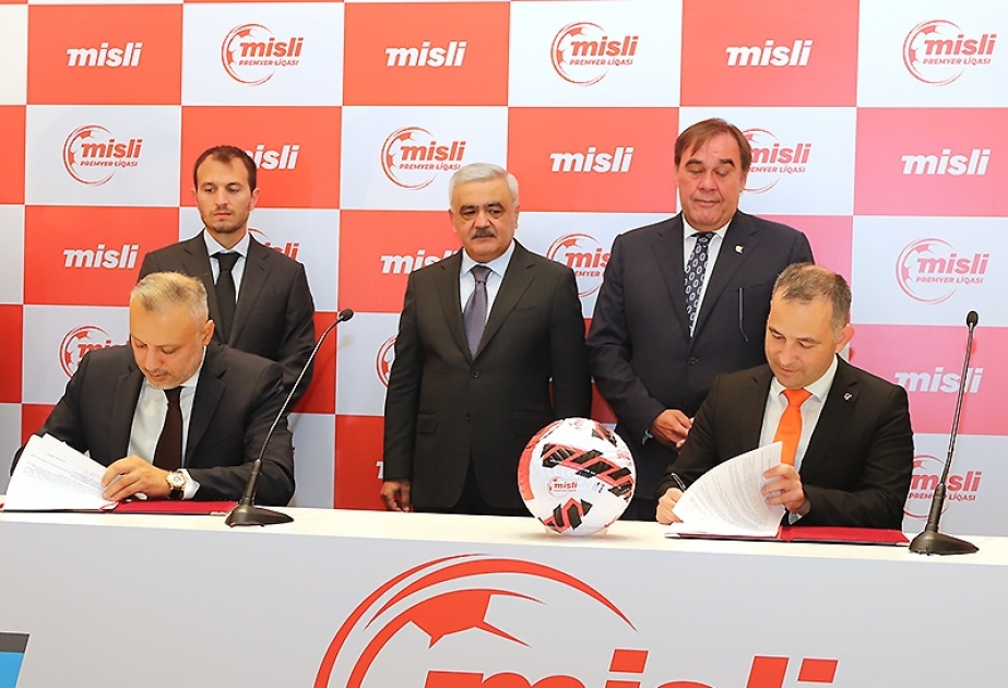 “Misli” ilə Peşəkar Futbol Liqası arasında sponsorluq müqaviləsi imzalanıb