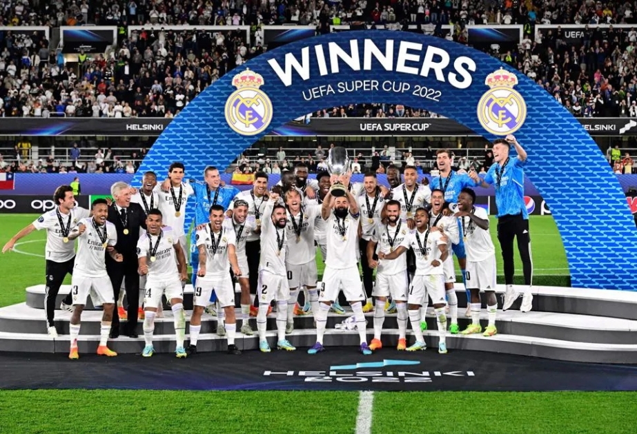 “Real Madrid” futbol üzrə UEFA Super Kubokunun qalibi olub