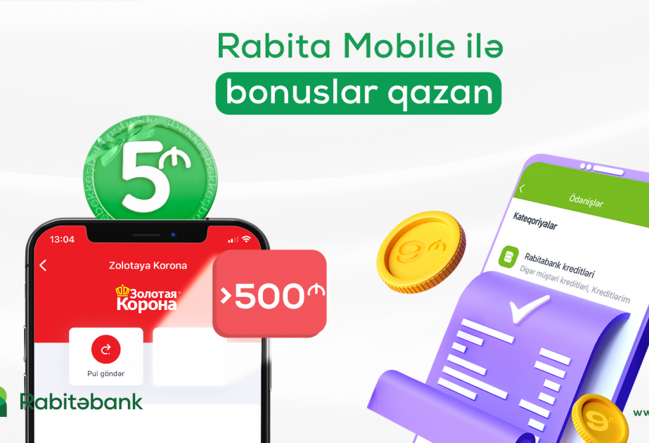 ®  “Rabita Mobile” ödəniş bonuslar qazandırır