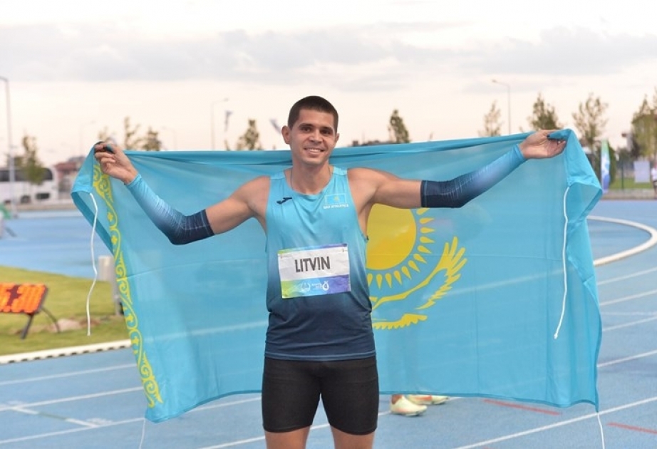 Qazaxıstan atleti Mixail Litvin “Konya-2021”də 400 metr məsafəyə qaçış yarışlarında qızıl medal qazanıb