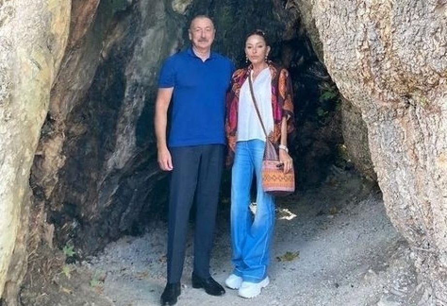 Erste Vizepräsidentin Mehriban Aliyeva teilt Instagram-Beitrag aus der Siedlung Basgal der Region Ismayilli
