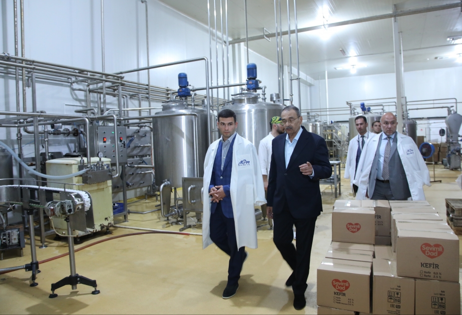KOBİA-nın rəhbərliyi süd emalı zavodunda olub