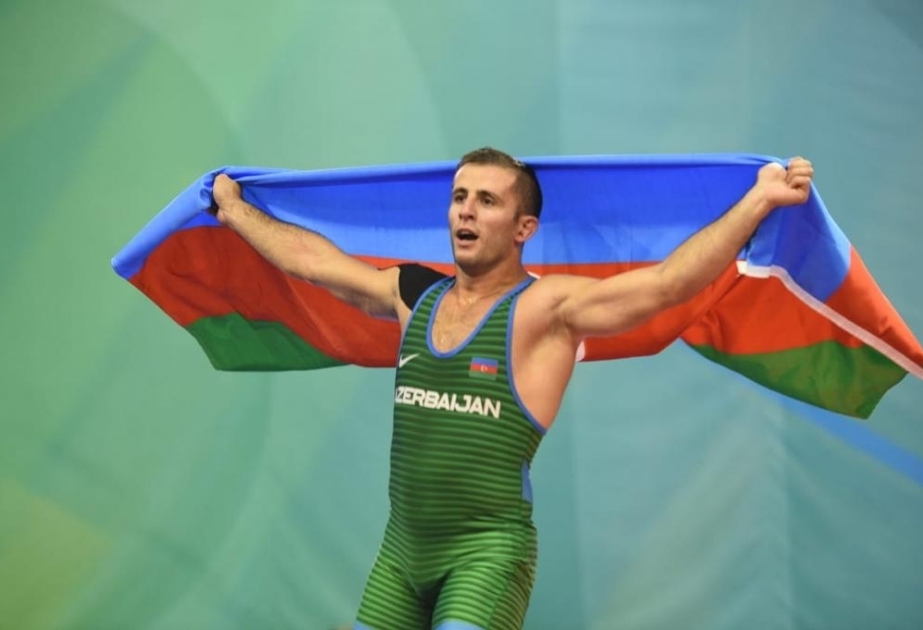 European and world champion Huseynov takes wrestling gold at Islamic Solidarity Games